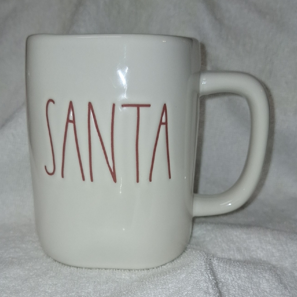 Rae‎ Dunn White Santa Mug